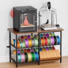 3D Printer Stand with Filament Storage, Heavy Duty Metal 3D Printer Table for 2