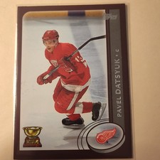 Topps 2002-03 All-Star Rookie Pavel Datsyuk #235 Detroit Red Wings NHL Card. rookie card picture