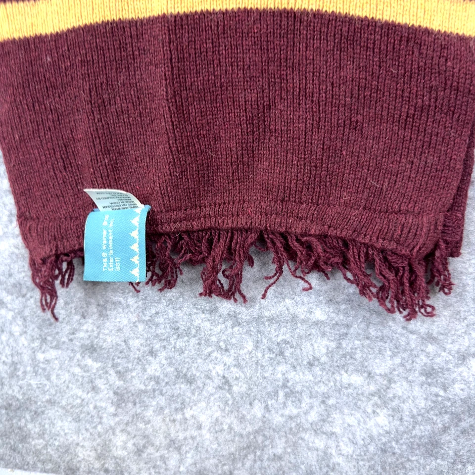 Harry Potter Bufanda Gryffindor Borgoña Oro Lana Tejida Unisex Invierno Juegos con disfraces Regalo Foto 2 de 4