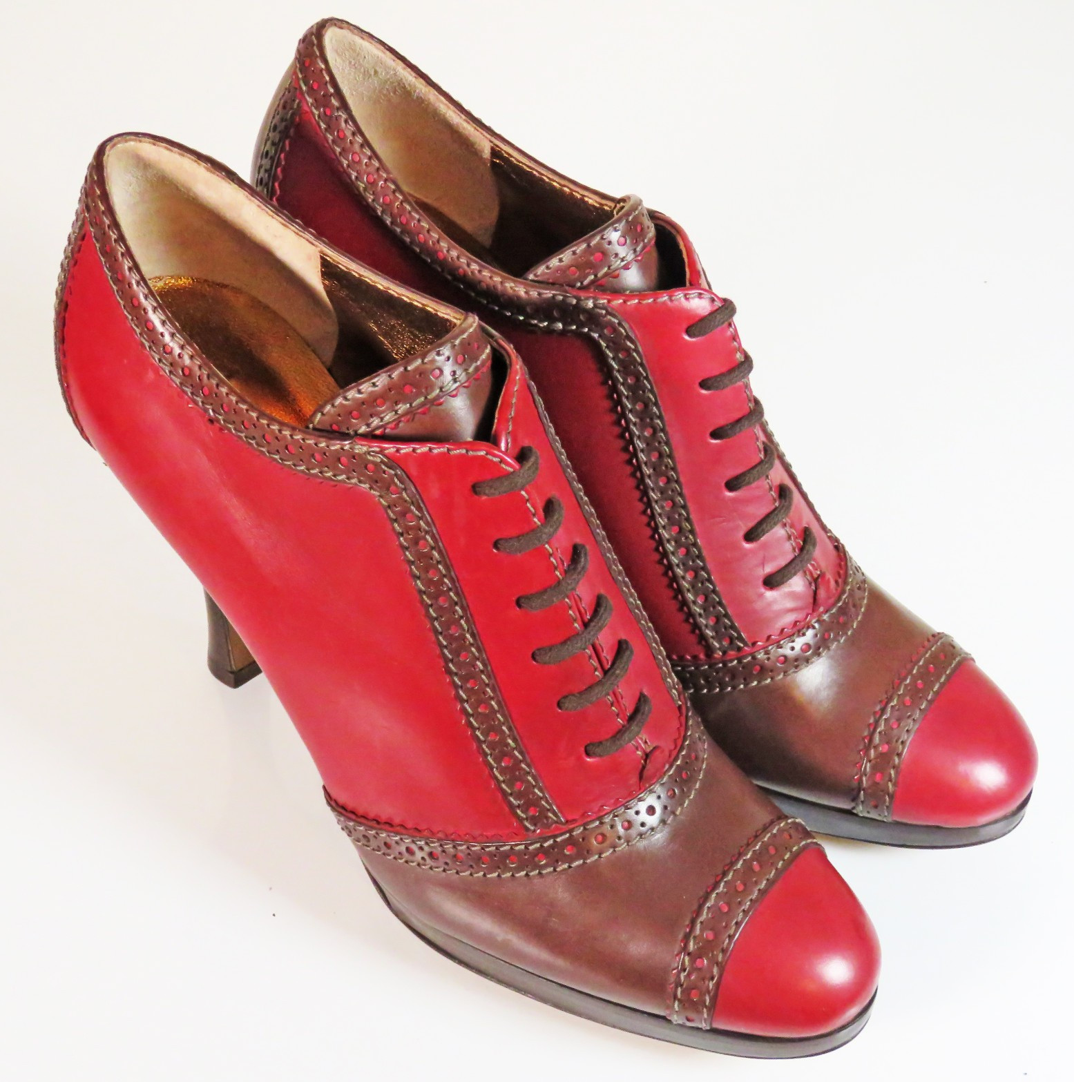 Zapatos de plataforma con cordones Dolce & Gabbana Vero Cuolo arlequín talla UK 5