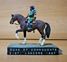 Vintage 1970s Painted Toy Soldier duke of connaughts 31st lancers 1897