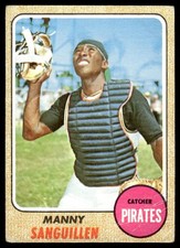 1968 Topps Manny Sanguillen Pittsburgh Pirates #251