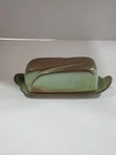 FRANKOMA 4K BUTTER DISH GREEN - EUC!