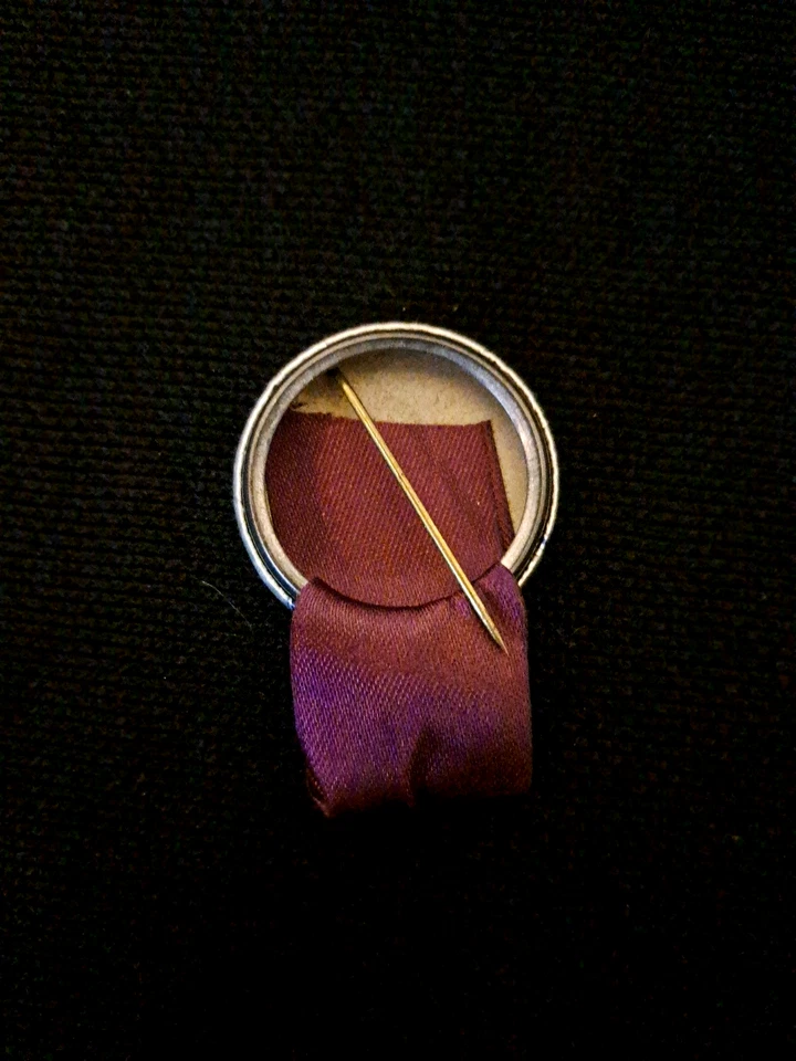 Vintage NFL Baltimore Colts Pin w/ Ribbon 1.25" 1960's - Image 2 of 2