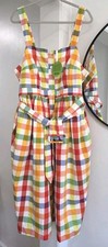 Christopher John Rogers Target Multicolor Plaid Midi Dress Gingham 16W/18W READ