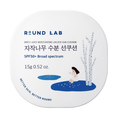 Round Lab Birch Juice Moisturizing UV Lock Sun Cushion SPF50+ Broad Spectrum
