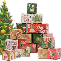 24 Adventskalender TüTen Mit Kisten - Geschenkboxen Zum BefüLlen