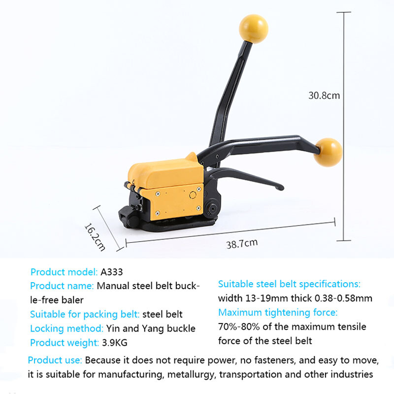 Steel Strapping Machine A333 Steel Strapping Tool Iron Sheet Strapping ...