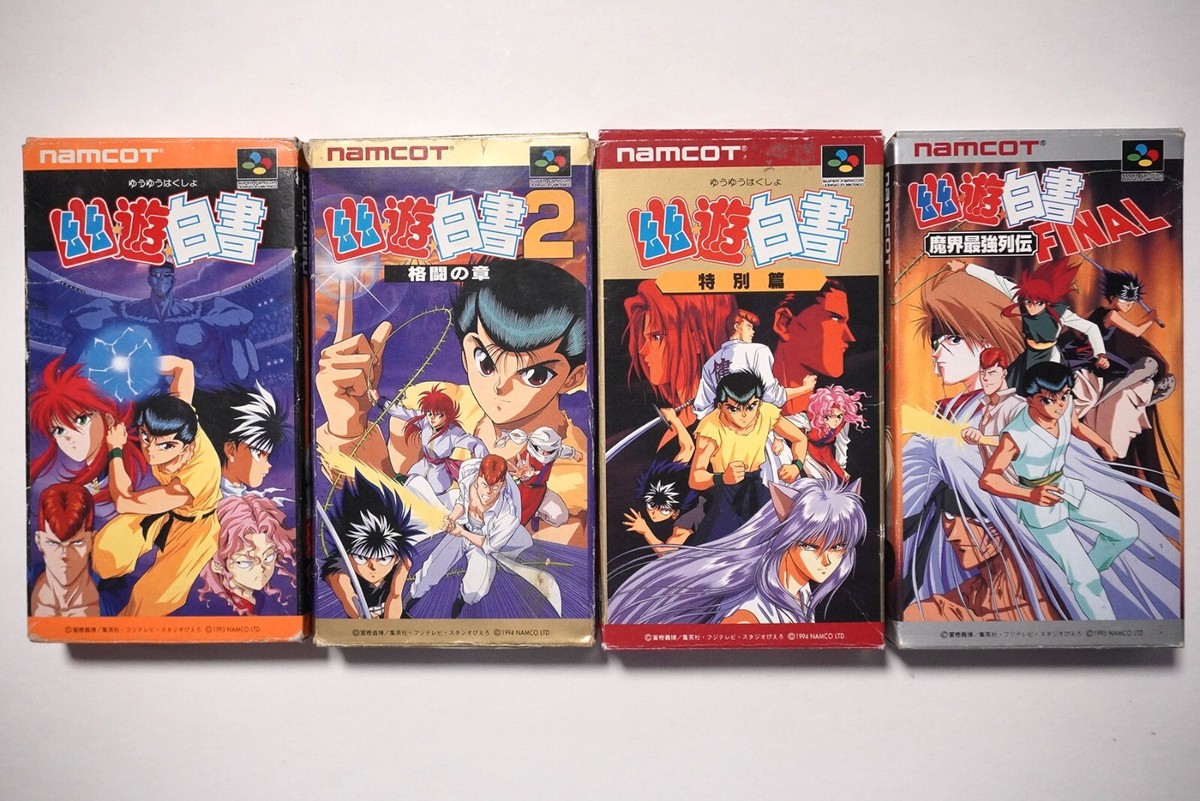 Super Famicom Yu Yu Hakusho 1 2 3 Final boxed Japan SFC