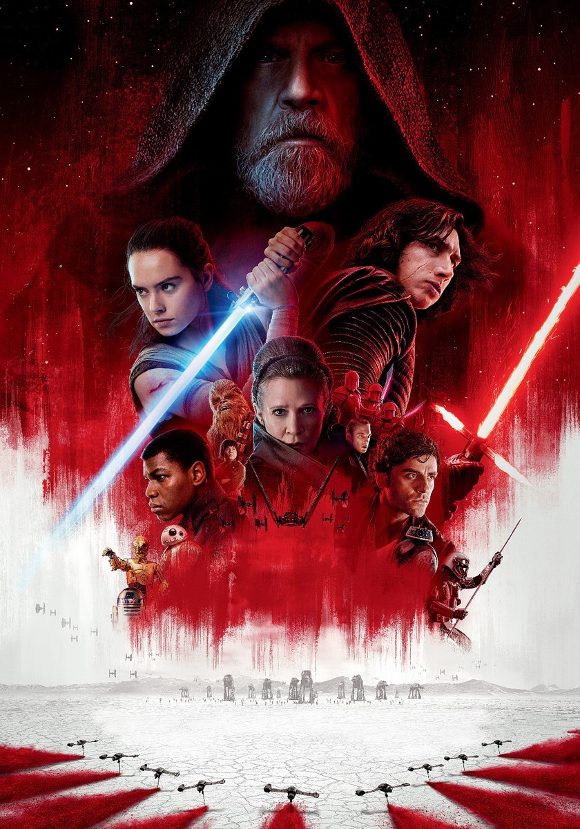 STAR WARS THE LAST JEDI TEXTLESS THEATRICAL MOVIE POSTER