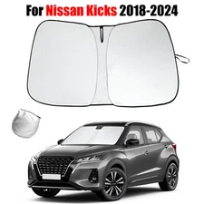 Front Windshield Sun Shade Cover UV Block Protector Fit Nissan Kicks 2018-2024