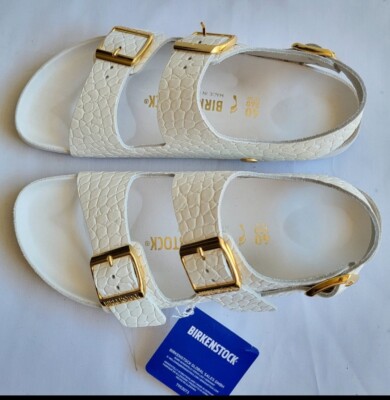 【新品未使用】BIRKENSTOCK Milano Rivet Logo Milano Embossed Leather Emboss white | BIRKENSTOCK