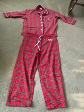 Walt Disney World Holiday Red Flannel Mickey Minnie Pajamas