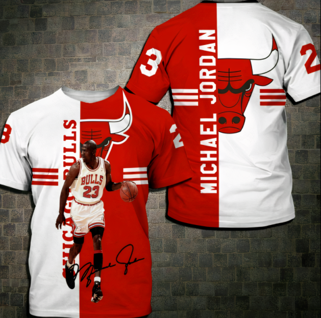 Chicago Bulls' LOGO 3D T-shirt 
