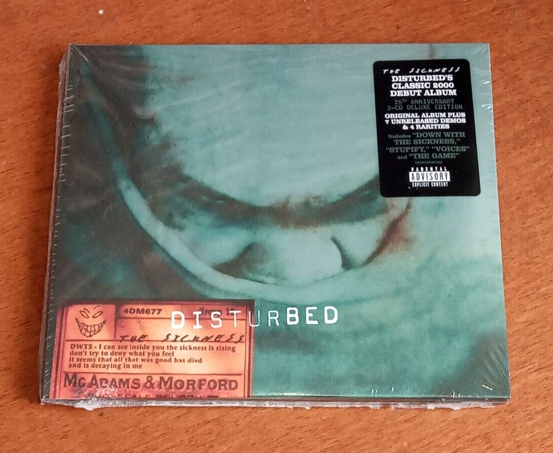 DISTURBED 2CD THE SICKNESS 25th ANNIVERSARY DELUXE SET - NEW & SEALED