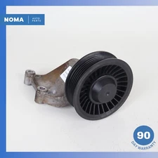 2014 LR Range Rover L405 Engine Lower Belt Idler Pulley Bracket w/ Pulley OEM