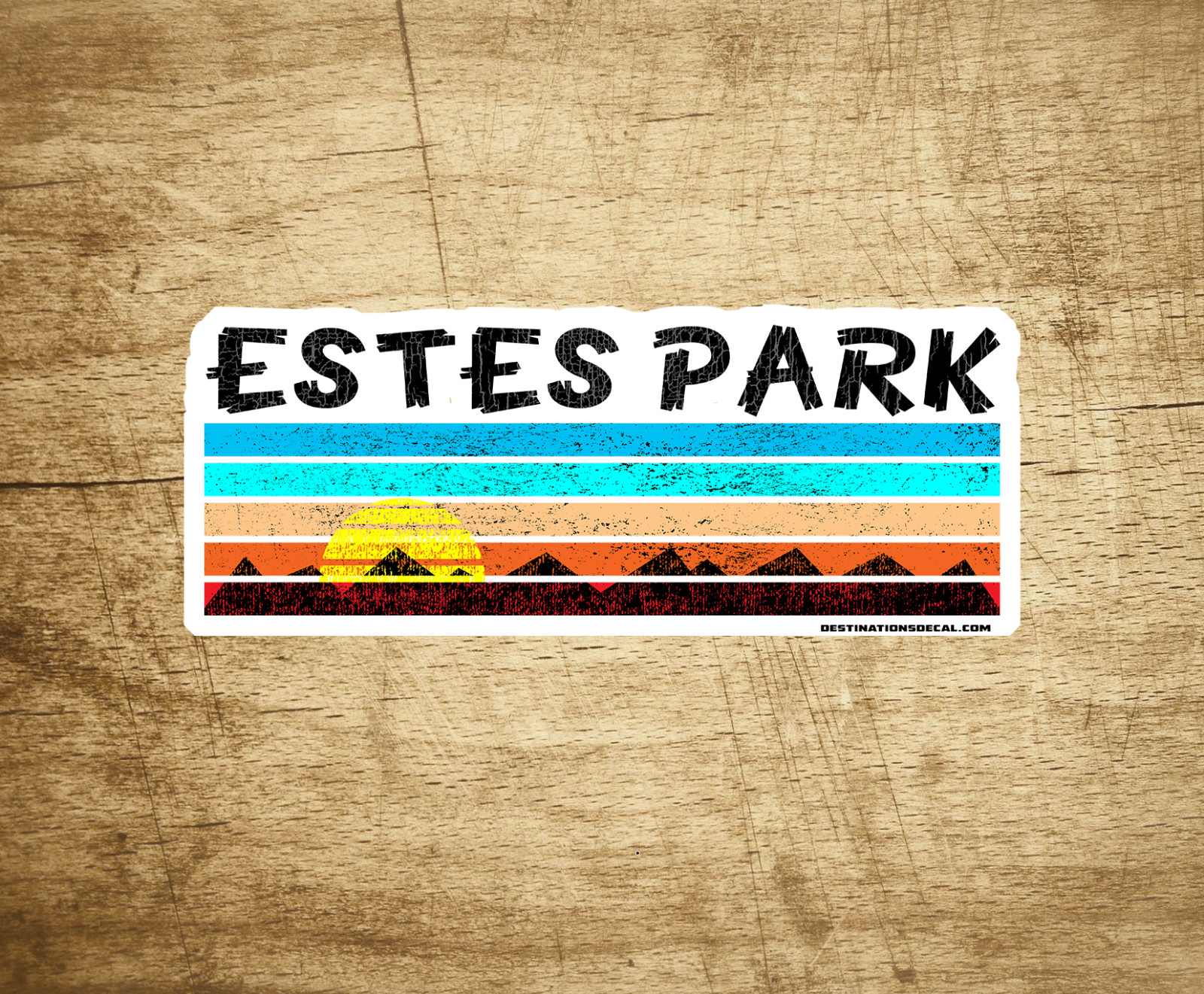 Estes Park Colorado Decal Sticker 3.75" X 1.5" Laptop Car Bumper Water Bottle 