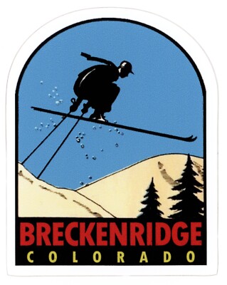 Breckenridge Colorado Vintage Ski Sticker (Reproduction)