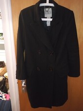 Bb Dakota Double Breasted Ladies Black Coat