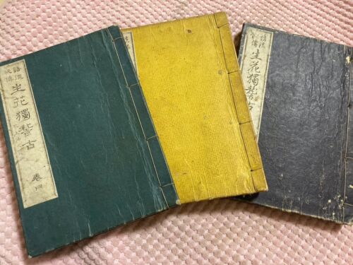 1892　Japanese　Antique book　Grass & Flowers　　Volumes 2-4　②Y - Picture 1 of 10