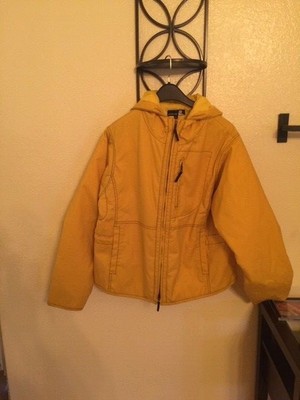 mustard rain jacket