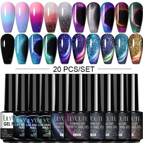 20/24PCS Smalto Gel Termico Set 3 Strati Temperatura Smalto Cambia Colore - Foto 64 di 90