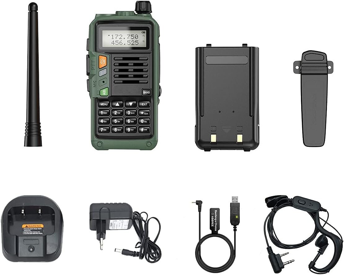 Handheld Police Radio Scanner 2Way Triple Power Digital Transceiver