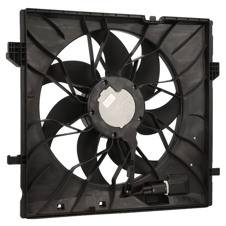 Conjunto de ventilador de refrigeración del radiador de aire acondicionado de 4 pines para Mercedes W166 600W ML GLE 0999062400 Foto 4 de 4
