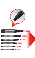 KS Tools Schrauben-Ausdreher-Satz 6-Tlg. M3 - M18 Ausdreher Linksausdreher