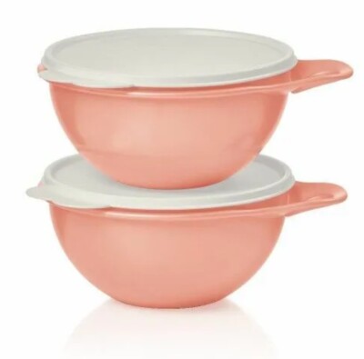 Tupperware Thatsa Mini Bowl Set of 2 Limited Color Pink Proseco NIP