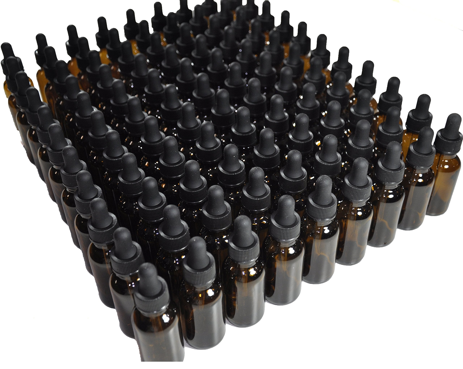 ™ 1oz Amber Glass Dropper Bottles (30mL) with Tapered Glass Droppers - Pack o...