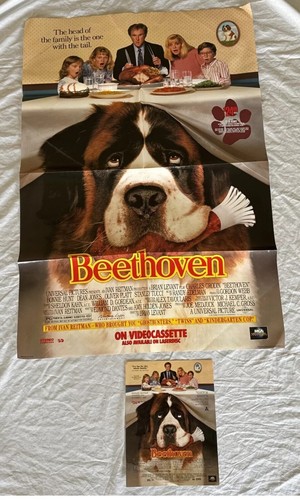 Original Video Store Promo Poster 1991 “Beethoven” RARE Excellent Condition VTG