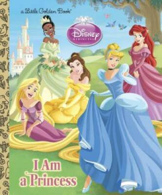 #ad I am a Princess Disney Princess Little Golden Book Hardcover GOOD $4.06