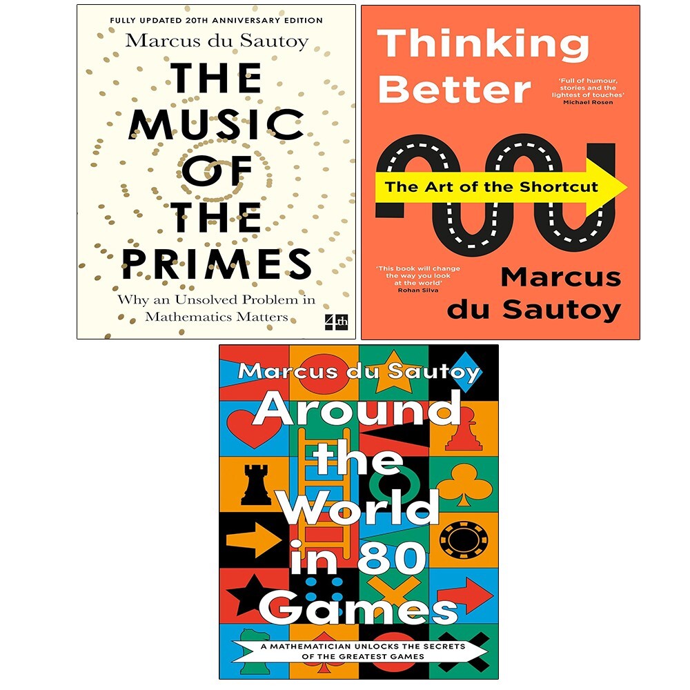 Marcus du Sautoy Collection 3 Books Set Around World in 80 Games (HB),Thinking