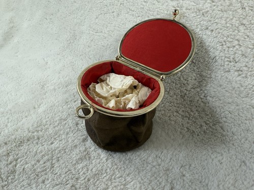 Vintage Expandable Snap Closure Coin Purse Leather And Reptile Combo Purse - Picture 5 of 15