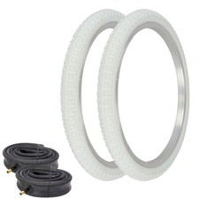 PRO TIRES 20 x 1.75 WHITE P-1064 W/ HEAVYDUTY TUBES