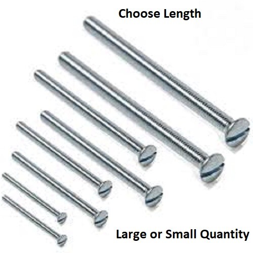 Electrical Socket Screws For Switch & Plug Socket Front Plates Silver - Electric