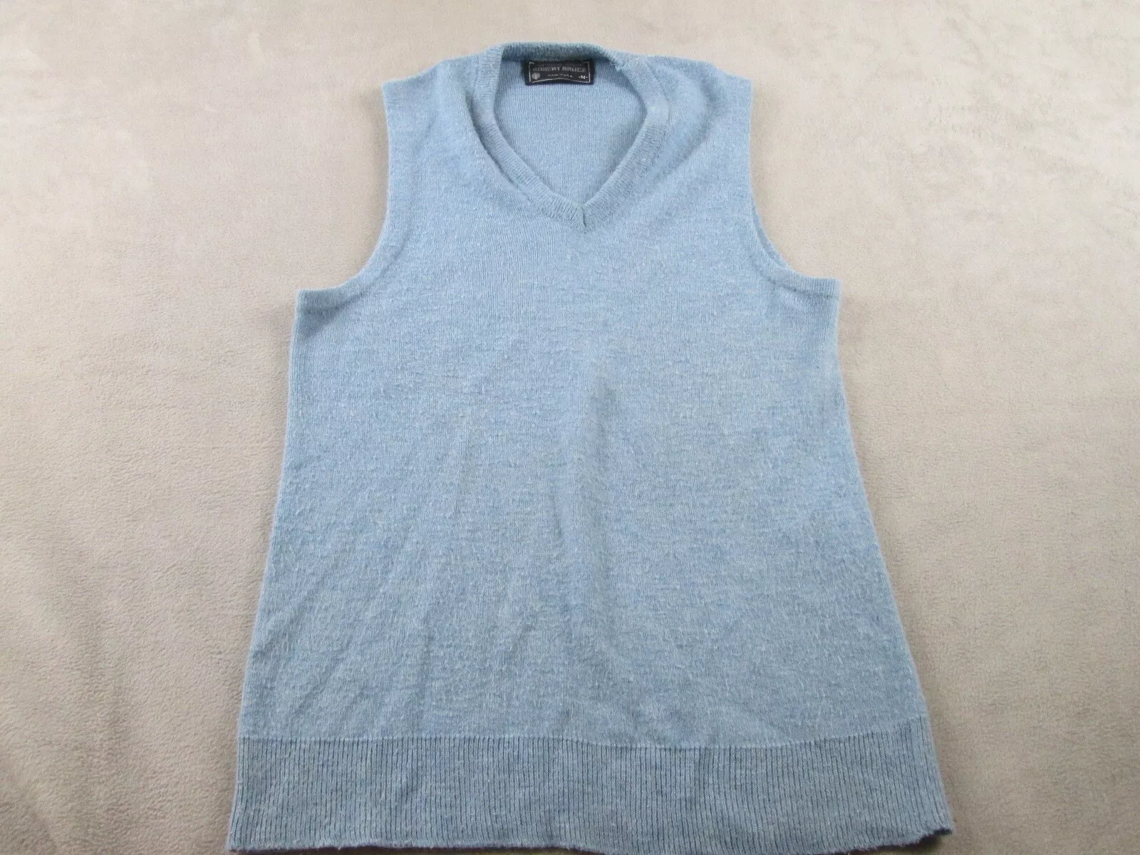 Gilet vintage homme Robert Bruce M bleu Supreme Orlon fabriqué aux États Unis