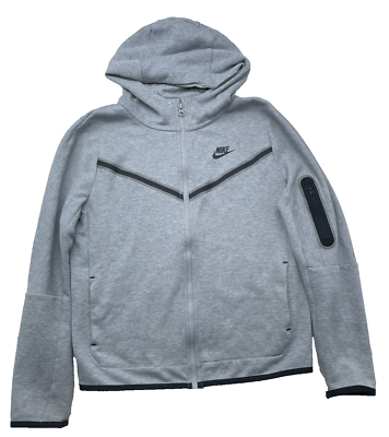 nike tech fleece hoodie grey junior