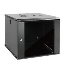 9U Wall Mount Server Cabinet IT Network Rack Enclosure Lockable Door and Side...