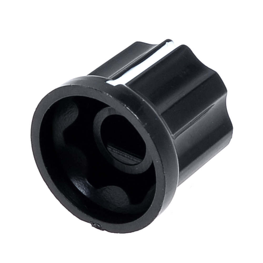 1 pcs Black 6mm "D" Shape Shaft Hole Knob For Fender Guitar Jazz Bass