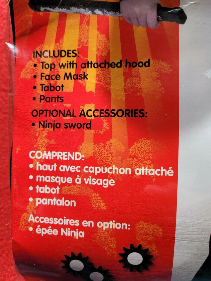  Disfraz de Halloween Ninja para niño talla 4-6  Foto 4 de 4