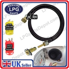 Gas Bottle REFILL KIT with hidden LPG filler point &amp; adaptor to fit gaslow gasit