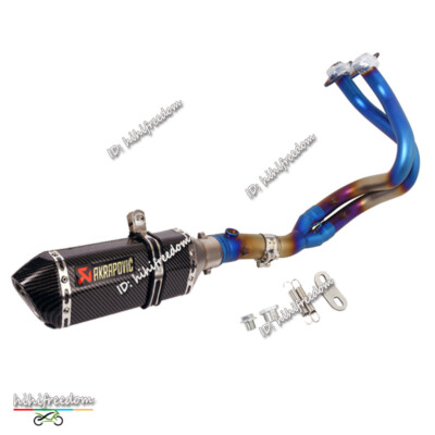 For Kawasaki Ninja 650 Z650 ER6N 2012-2024 Exhaust Header Link Pipe +Muffler 2''