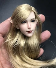 1/6 Fairy Elf Princess Head Sculpt for PALE TBLeague Phicen Female Figure Doll