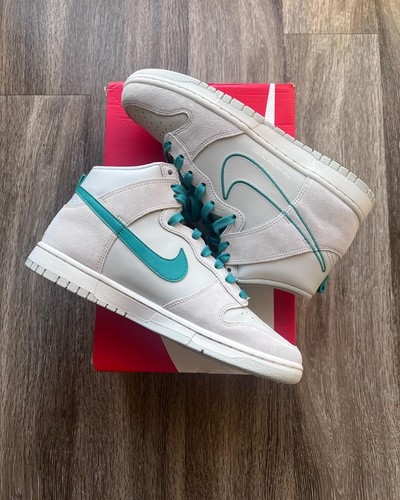 Nike Dunk High First Use Sail Light Bone Green Noise Size 11 DH0960 001 |  eBay