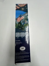 5FT Flag Pole Assembly with Holder for Outside House Stainless Steel Chrome