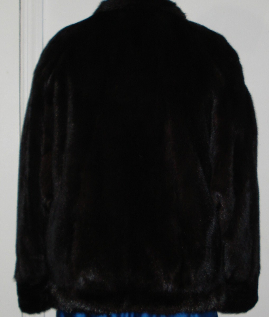 Men's American Legend Ranch Mink Fur Jacket Size 40-42 FREE