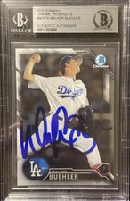 Walker Buehler Signed 2016 Bowman Chrome Rookie Prospects Card #BCP78🔥BECKETT✍️