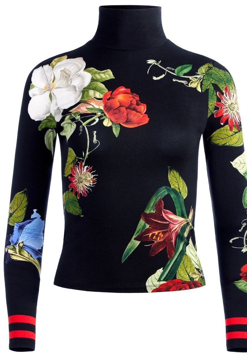 ALICE + OLIVIA Delaina Turtleneck Top S | eBay